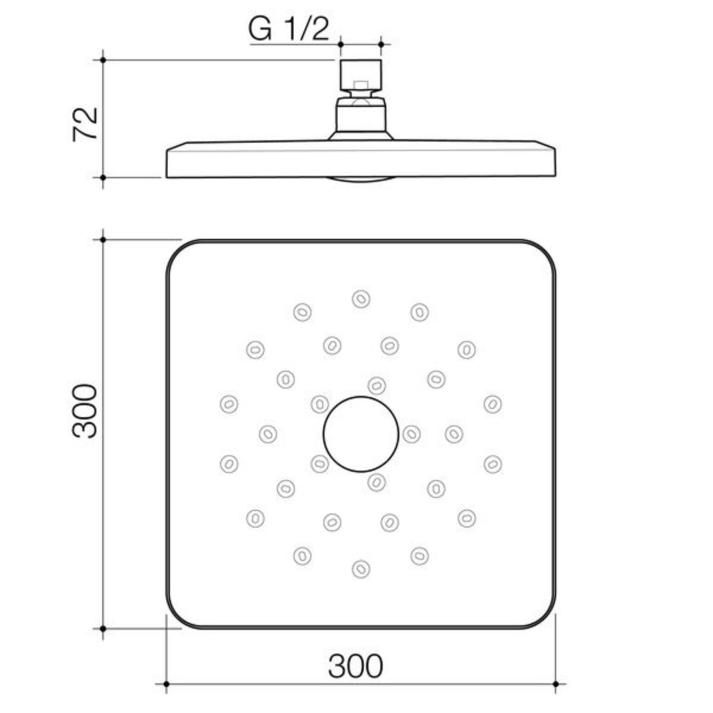 Methven Waipori MK2 Satinjet Overhead | (Shower Head Only) - Available in 4 Colours