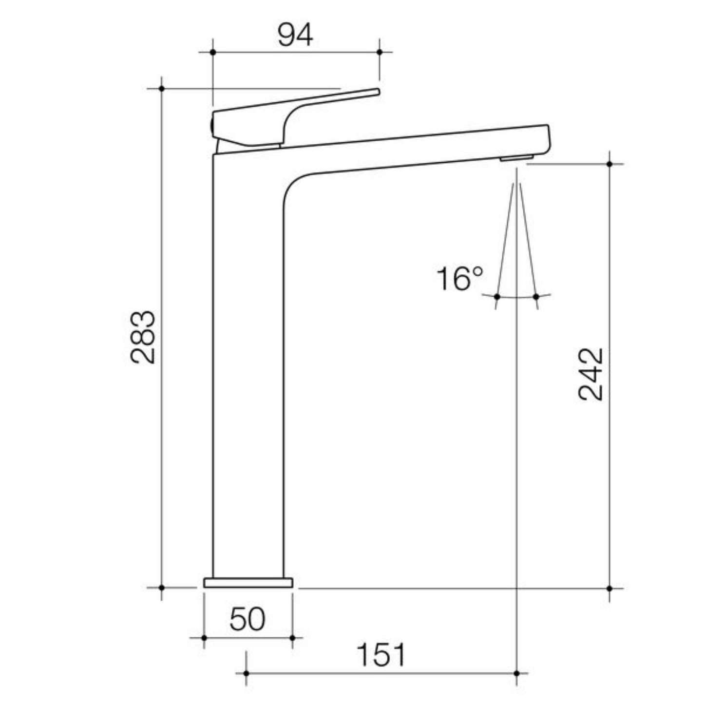 Methven Waipori MK2 Hi Rise Basin Mixer | Available in 4 Colours