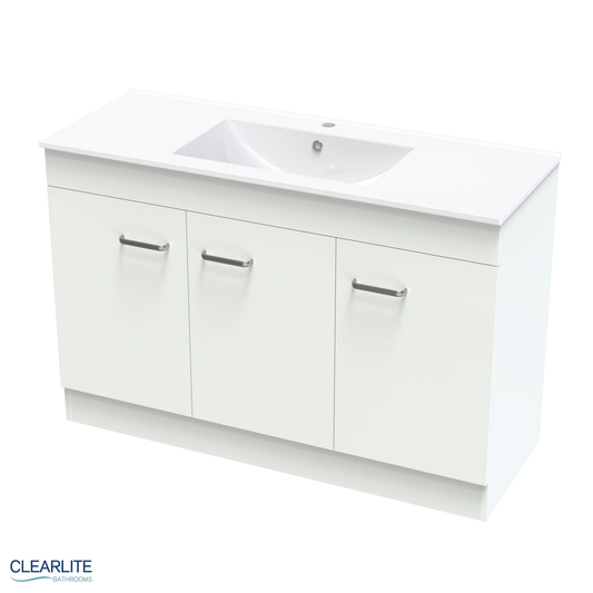 Clearlite Pacific Door Only Floor Standing Vanity 1200mm - Available in 3 Colours