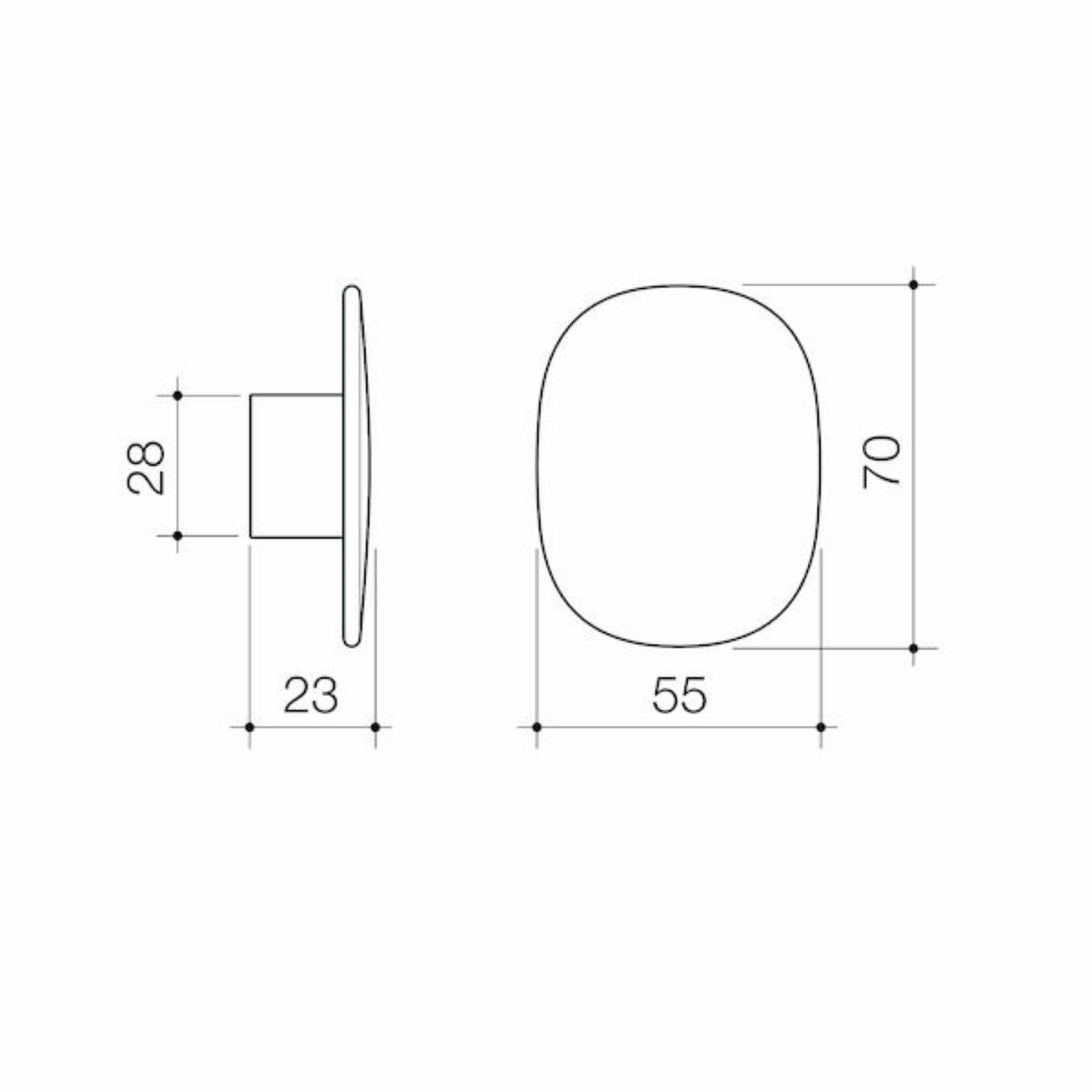 Caroma Contura II Large Robe Hook | Available in 5 Colours