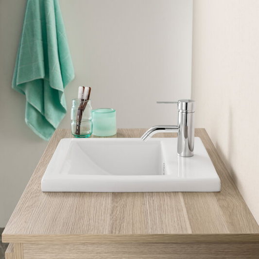 Caroma Liano Square Inset Vanity Basin 415mm