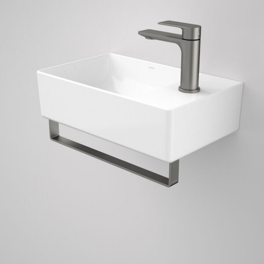 Caroma Urbane II Hand Wall Basin Integrated Rail 428mm - Available in 5 Colours