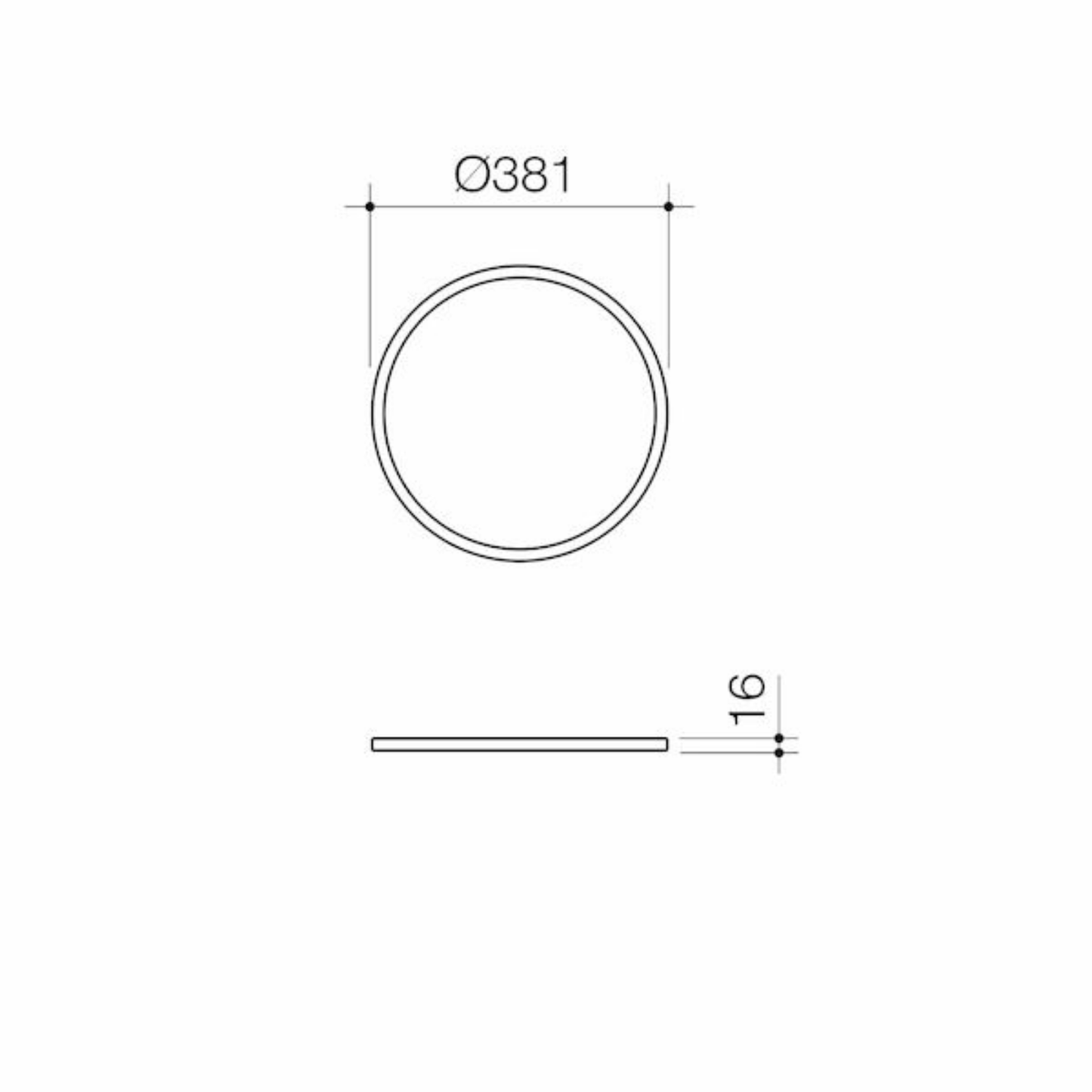 Caroma Liano II Round Basin Dress Ring 400mm | Available in 6 Colours