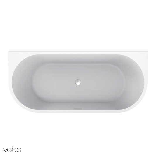 VCBC Oval Back To Wall Bath 1700mm - 2 Colour Options