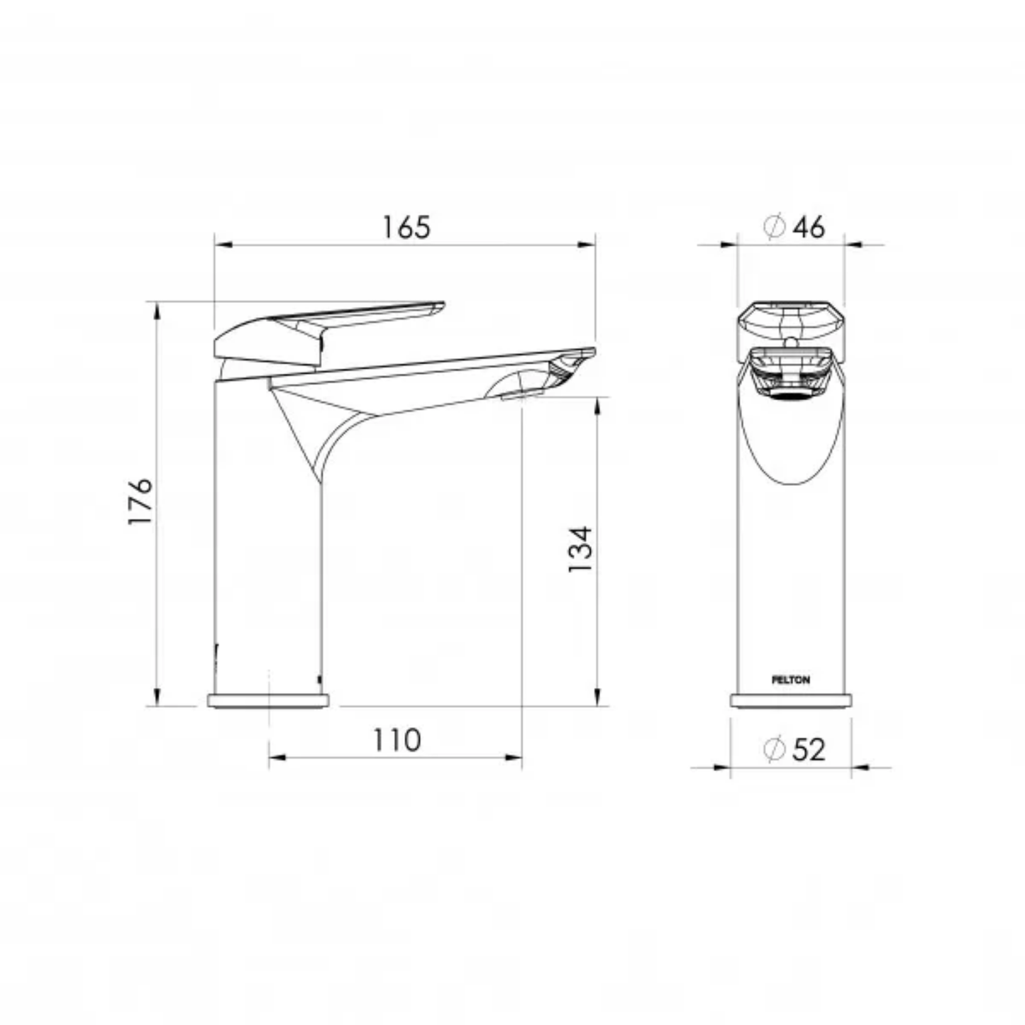 Corto Basin Mixer - Chrome