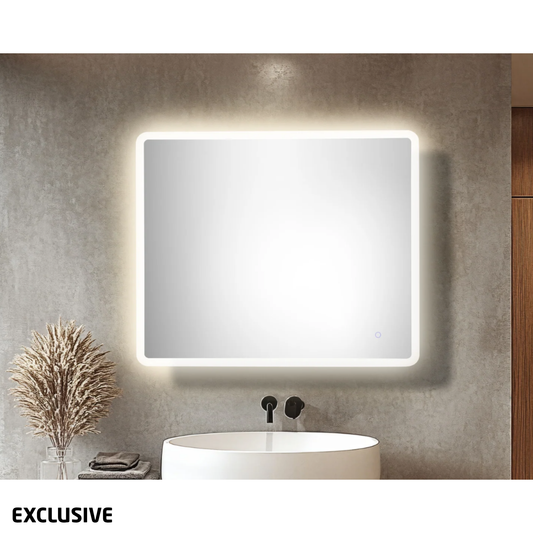 Avant Matte Edge LED Mirror with Demister 900mm x 750mm