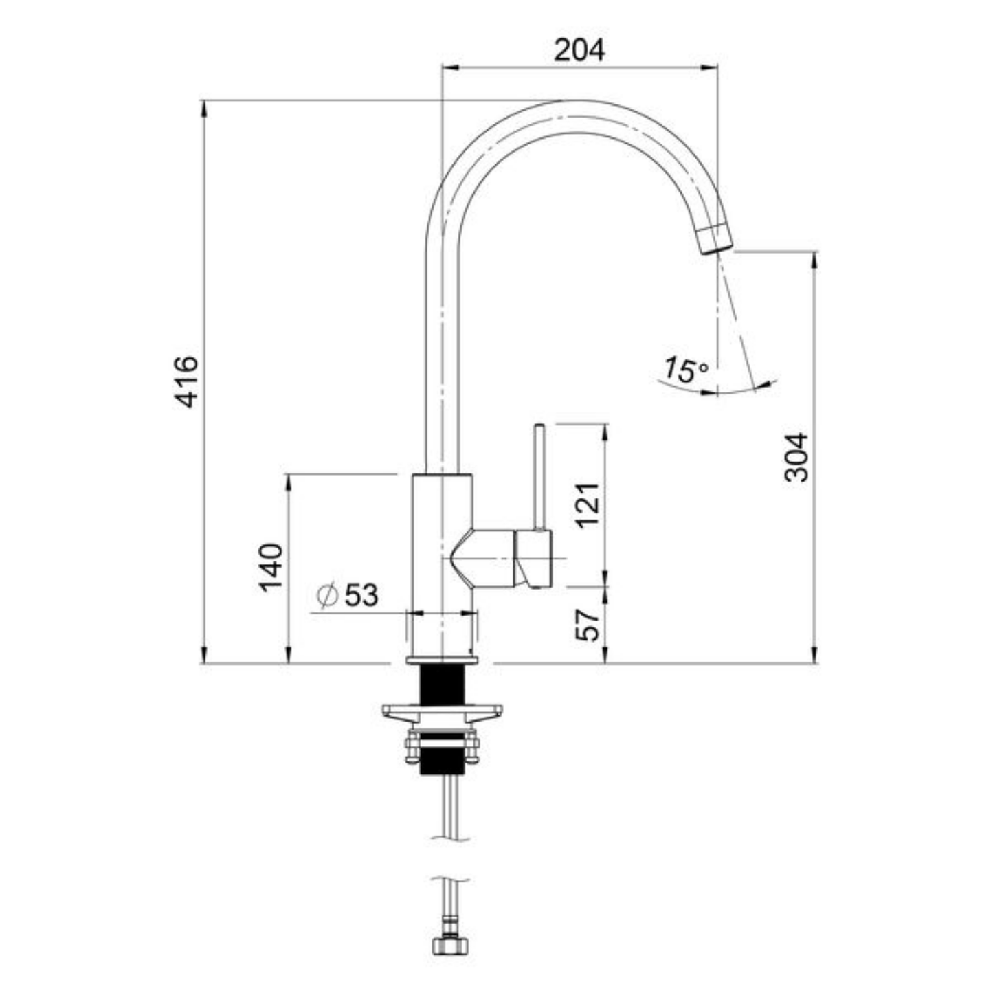 Methven Minimalist MK2 Gooseneck Sink Mixer | Available in 3 Colours
