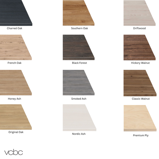 VCBC Soft 2 Drawer Wall Hung Vanity - 5 Sizes / 13 Colour Options