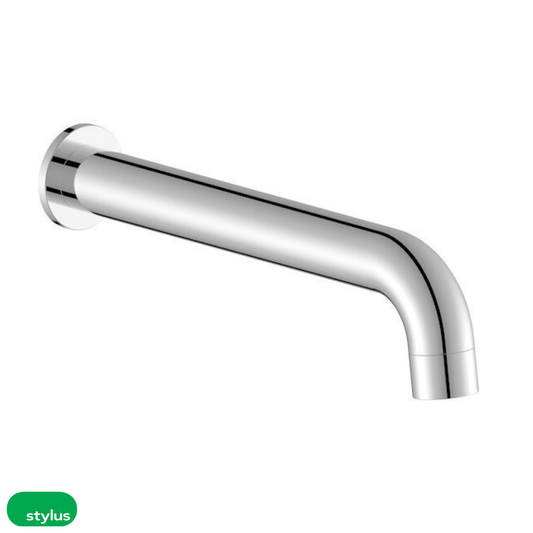 Stylus Basis Wall Basin/Bath Outlet 220mm - 3 Colour Options