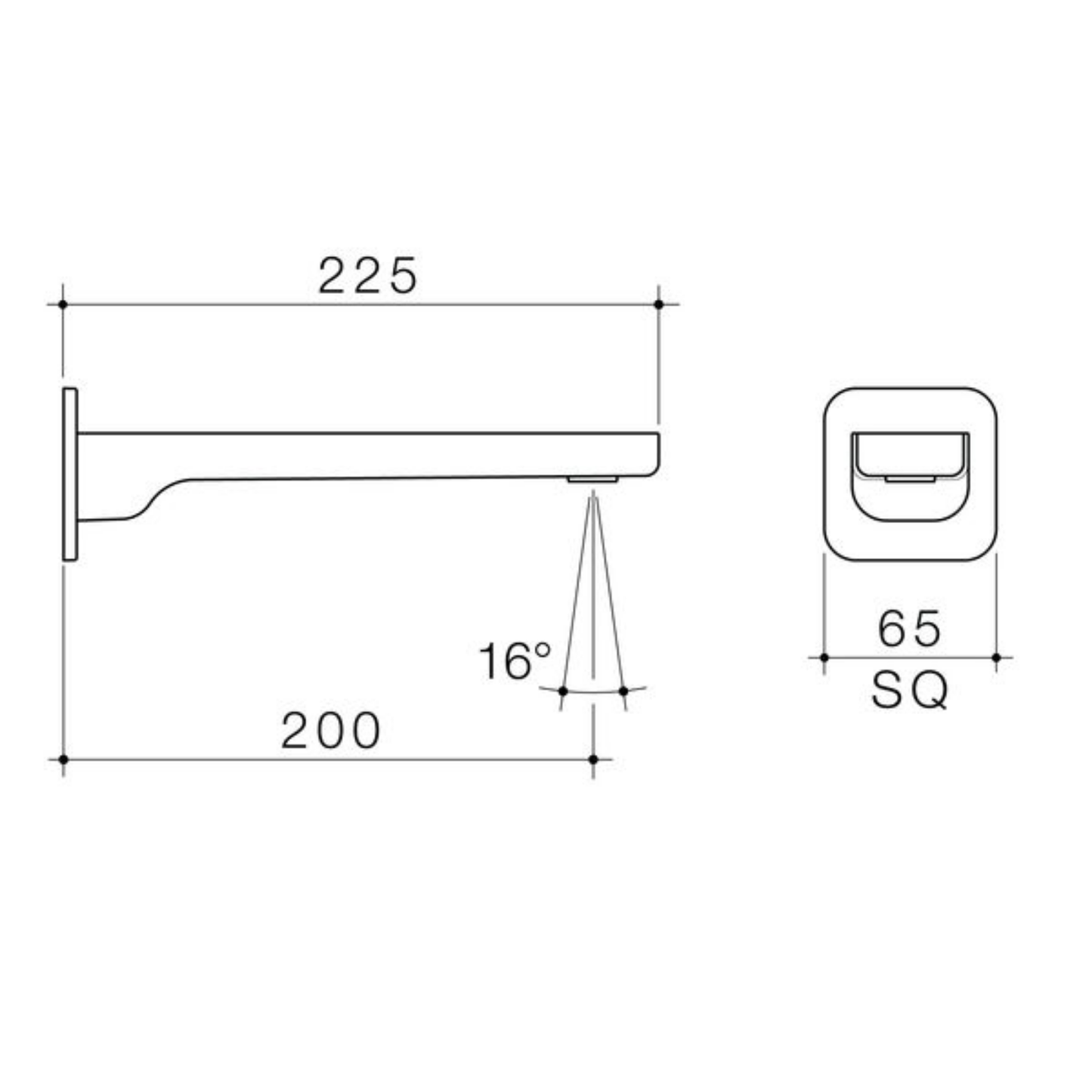 Methven Waipori MK2 Wall Basin/Bath Spout | Available in 4 Colours