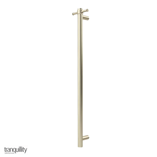 Tranquillity Round Vertical Heated Towel Bar 1000mm - 6 Colour Options