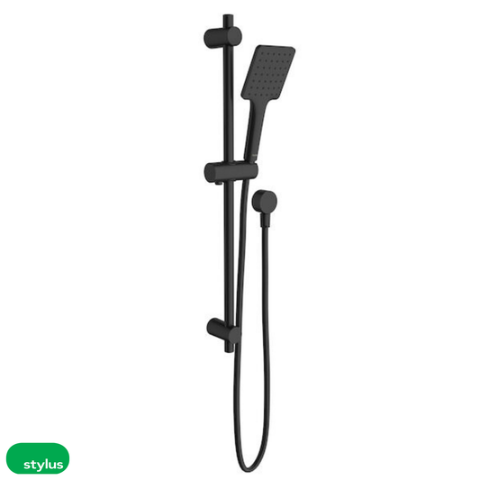 Stylus Basis Square Rail Shower (4-Star) - 2 Colour Options