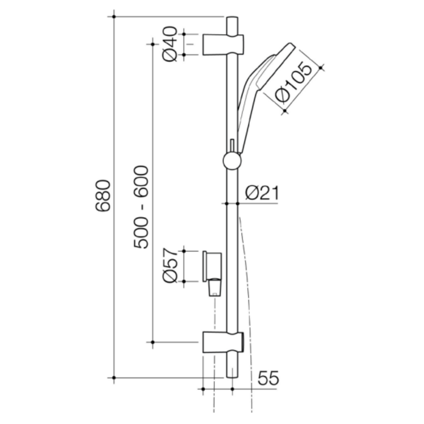 Methven Maku MK2 Satinjet Rail Shower | Available in 3 Colours