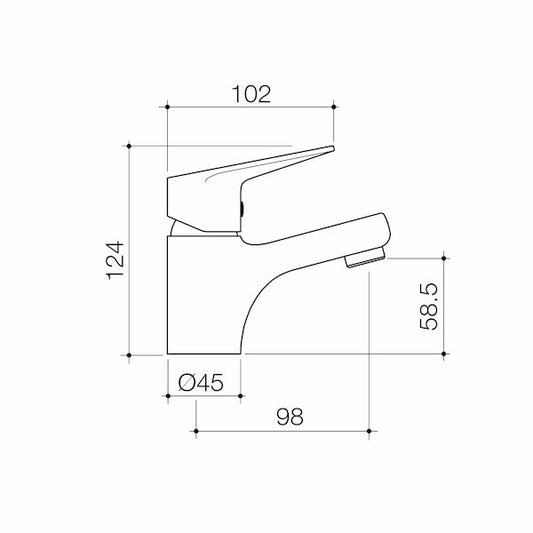 Basis R1 Basin Mixer - Chrome
