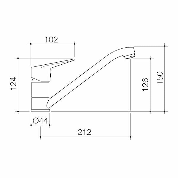 Stylus Basis R1 Sink Mixer - Chrome