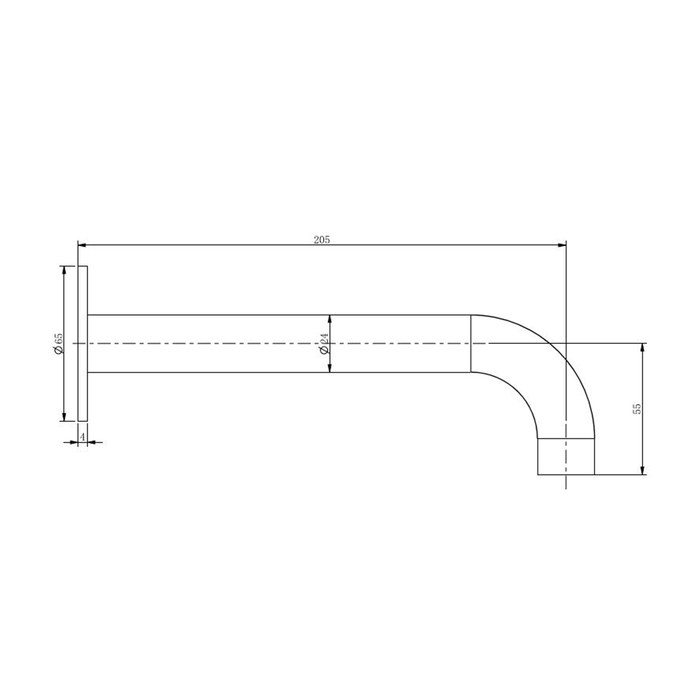Waterware Pioneer Bath Spout 205mm | Available in 6 Colours