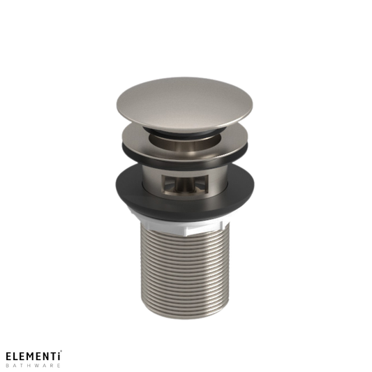 Elementi Basin Clicker Waste 32mm with Overflow | Available in 5 Colours