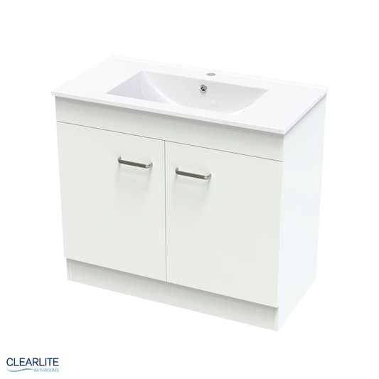 Clearlite Pacific Door Only Floor Standing Vanity 900mm - Available in 3 Colours