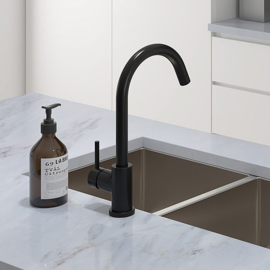 Elementi Uno Gooseneck Kitchen Mixer - Black