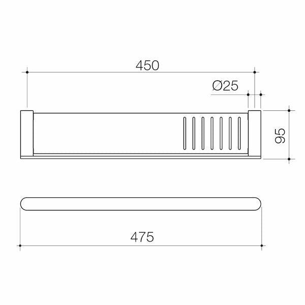 Caroma Urbane II Bathroom Shelf | Available in 5 Colours