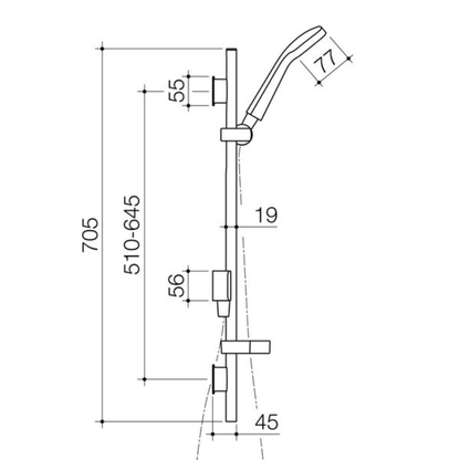 Methven Waipori MK2 Satinjet Rail Shower | Available in 4 Colours