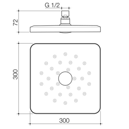 Methven Waipori MK2 Satinjet Overhead | (Shower Head Only) - Available in 4 Colours