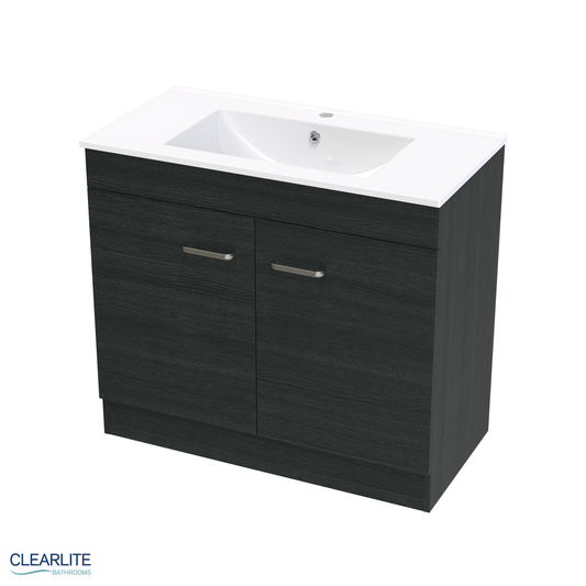 Clearlite Pacific Door Only Floor Standing Vanity 900mm - Available in 3 Colours