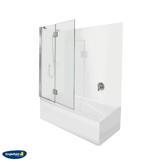 Englefield Duo II Shower Over Bath Combo with Split Bath Screen - 2 Sizes / 3 Wall Options