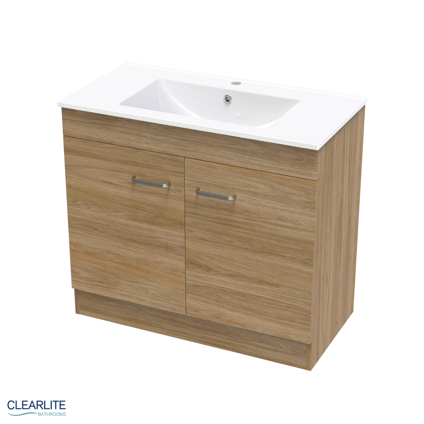 Clearlite Pacific Door Only Floor Standing Vanity 900mm - Available in 3 Colours