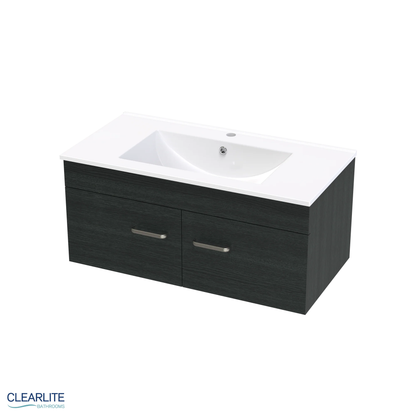 Clearlite Pacific Door Only Wall Hung Vanity 900mm | Available in 3 Colours