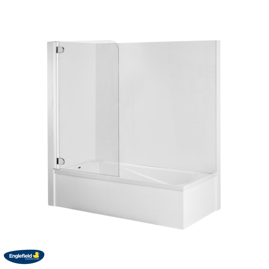 Englefield Duo II Shower Over Bath Combo with Single Bath Screen - 2 Sizes / 3 Wall Options