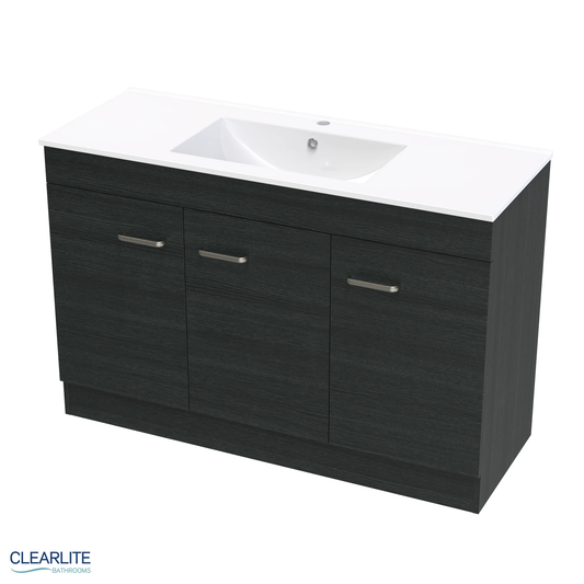 Clearlite Pacific Door Only Floor Standing Vanity 1200mm - Available in 3 Colours