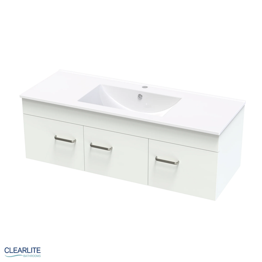 Clearlite Pacific Door Only Wall Hung Vanity 1200mm | Available in 3 Colours
