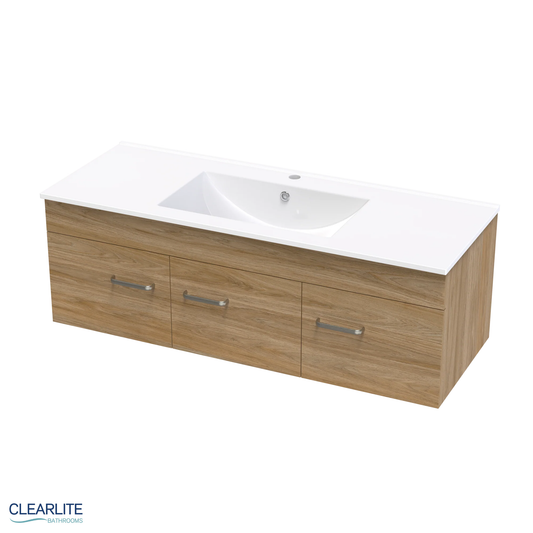 Clearlite Pacific Door Only Wall Hung Vanity 1200mm | Available in 3 Colours