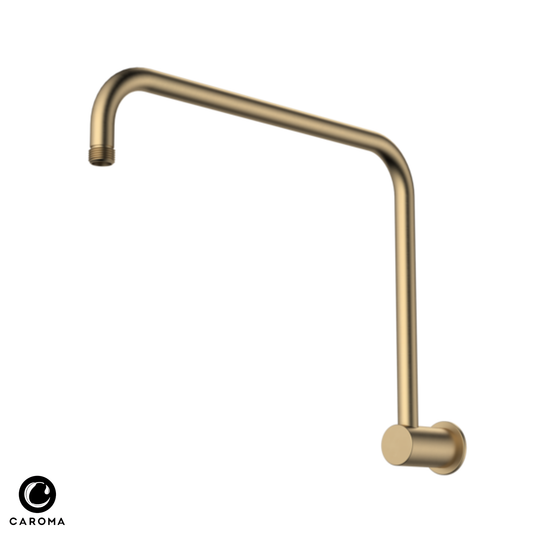 Caroma Upswept Square Shower Arm 460mm | Available in 5 Colours