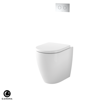 Caroma Urbane II Cleanflush Invisi Series II Compact Wall Faced Toilet Suite
