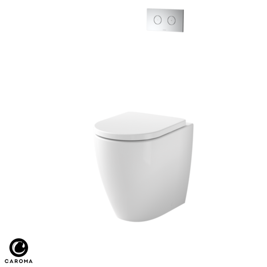 Caroma Urbane II Cleanflush Compact Invisi-Series II Wall Faced Toilet Suite