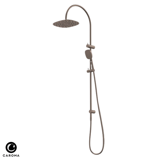 Caroma Contura II Rail Shower with Overhead | Available in 5 Colours