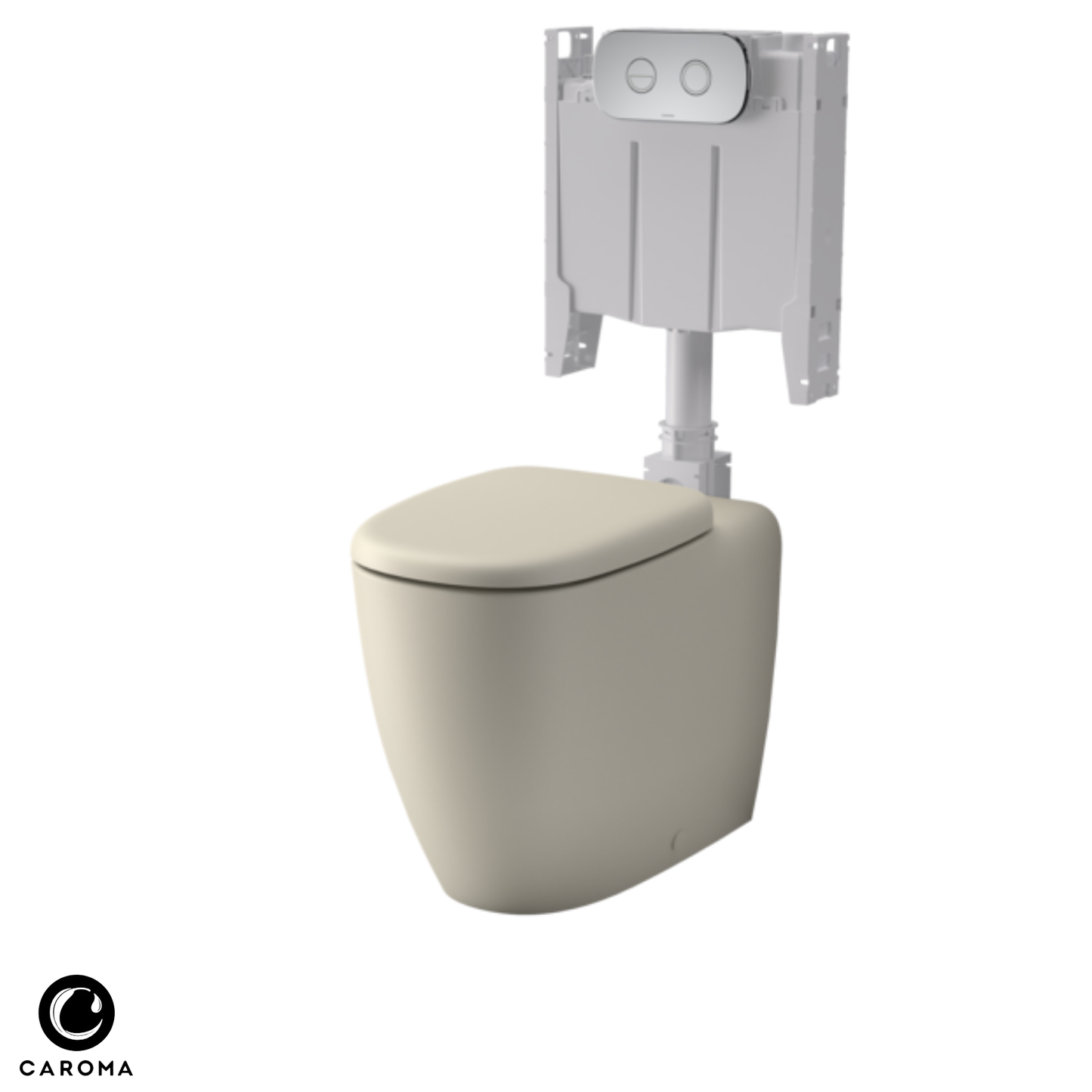 Caroma Contura II Cleanflush Invisi Series II Wall Faced Toilet Suite - Available in 3 Colours