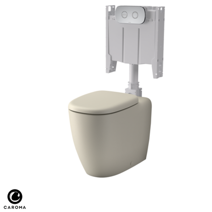 Caroma Contura II Cleanflush Invisi Series II Wall Faced Toilet Suite - Available in 3 Colours