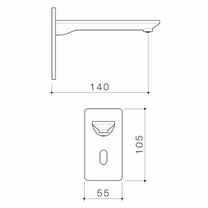 Caroma Urbane II Sensor Wall Mounted Soap Dispenser - Available in 5 Colours