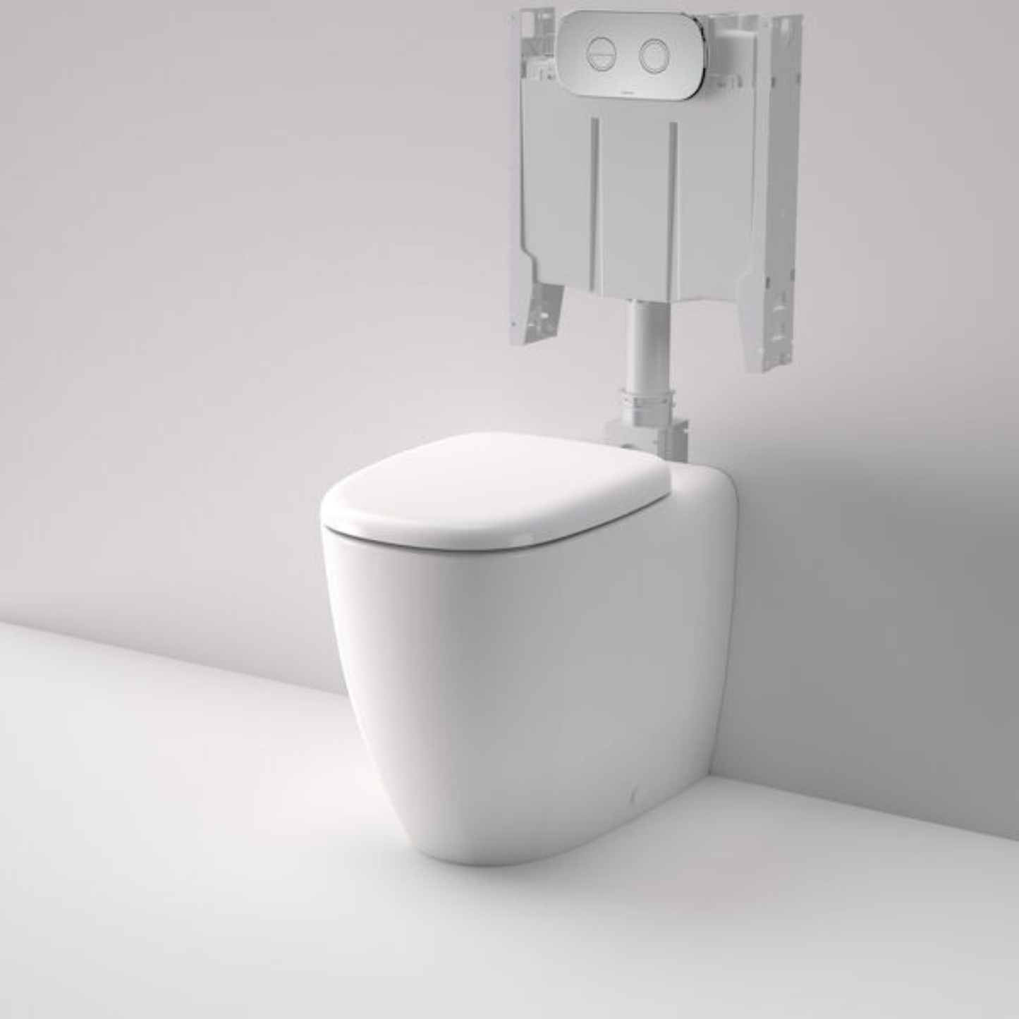 Caroma Contura II Cleanflush Invisi Series II Wall Faced Toilet Suite - Available in 3 Colours