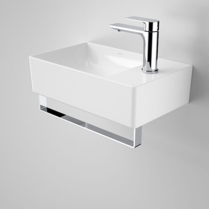 Caroma Urbane II Hand Wall Basin Integrated Rail 428mm - Available in 5 Colours