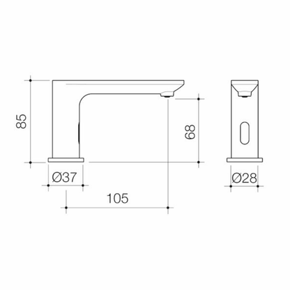 Caroma Urbane II Sensor Hob Mounted Soap Dispenser | Available in 5 Colours