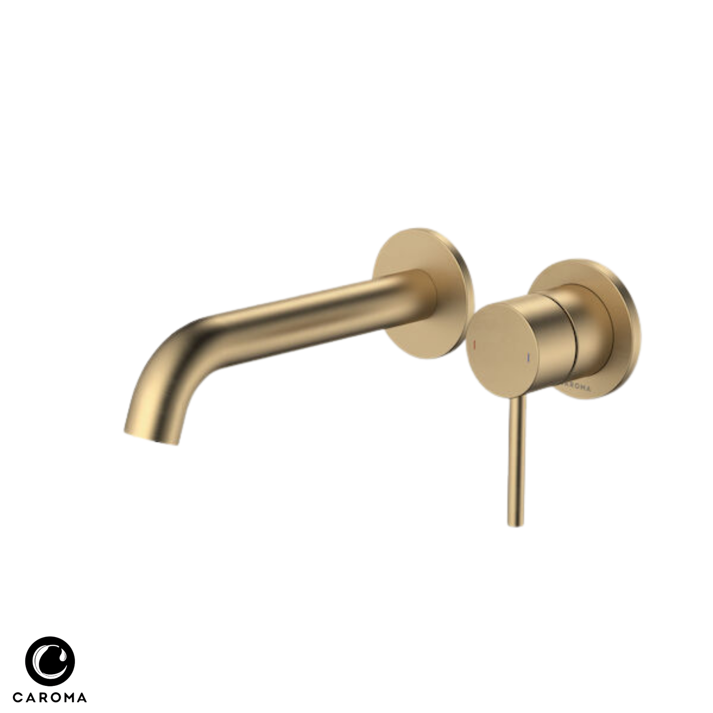 Caroma Liano II Wall Basin/Bath Mixer (2 x Cover Plates) 175mm - Available in 6 Colours