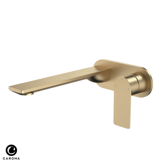 Caroma Urbane II Wall Basin/Bath Mixer (Round Cover Plate) 220mm - Available in 5 Colours
