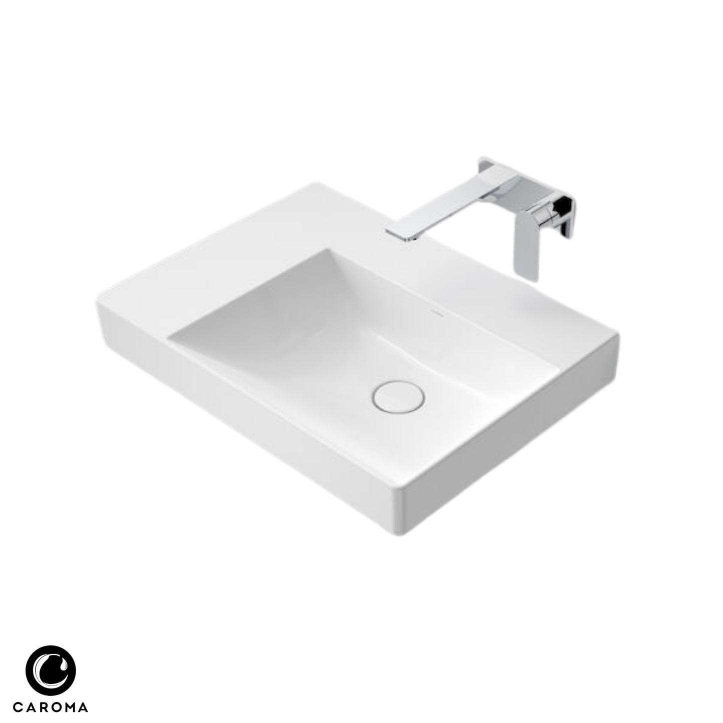Caroma Urbane II Left Hand Shelf Wall Basin | 600 x 440mm