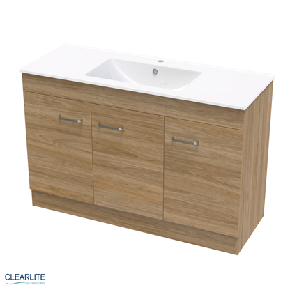 Clearlite Pacific Door Only Floor Standing Vanity 1200mm - Available in 3 Colours