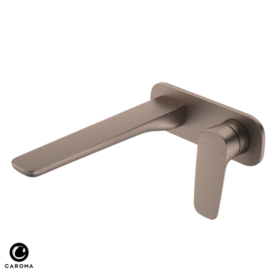 Caroma Contura II Wall Basin/Bath Mixer 220mm | Available in 5 Colours