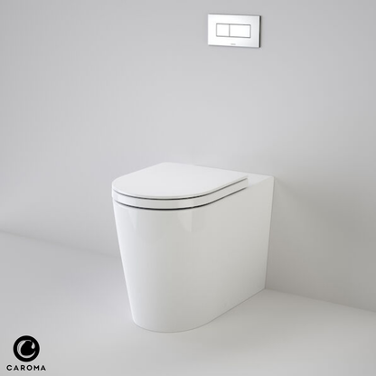 Caroma Liano Cleanflush Invisi Series II Easy Height Wall Faced Toilet Suite (with GermGard)